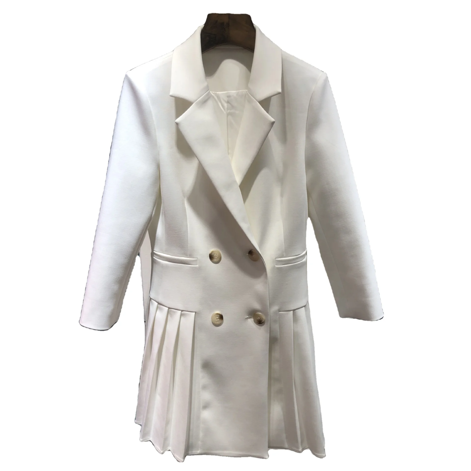 2020 new arrivals autumn elegant women luxury fabric double breasted blazer dresses for office lady
2020 new arrivals autumn elegant women luxury fabric double breasted blazer dresses for office lady