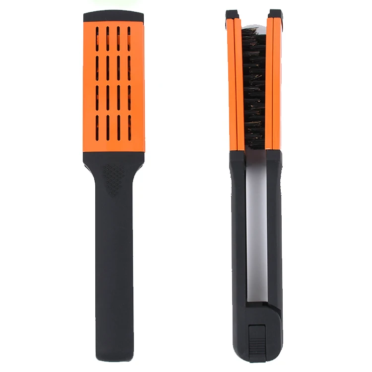 100% boar bristle nylon hairbrush Double Sided Straight and Smooth Ceramic Straightening Brush, Customized color
100% boar bristle nylon hairbrush Double Sided Straight and Smooth Ceramic Straightening Brush, Customized color