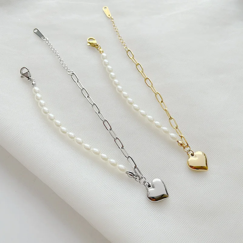 2021 Simple color preserving pearl pendant baroque female Love heart beeds bracelet beads, As pictures
2021 Simple color preserving pearl pendant baroque female Love heart beeds bracelet beads, As pictures