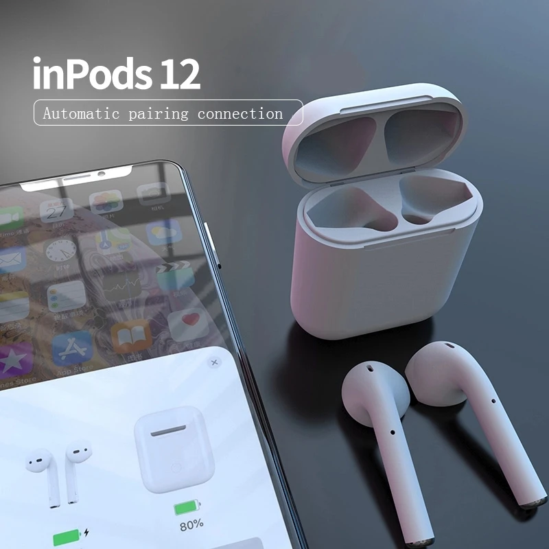 OEM Colorful TWS i12 inpods 12 Wireless earphones HIFI sports Tws earbuds - ANKUX.COM