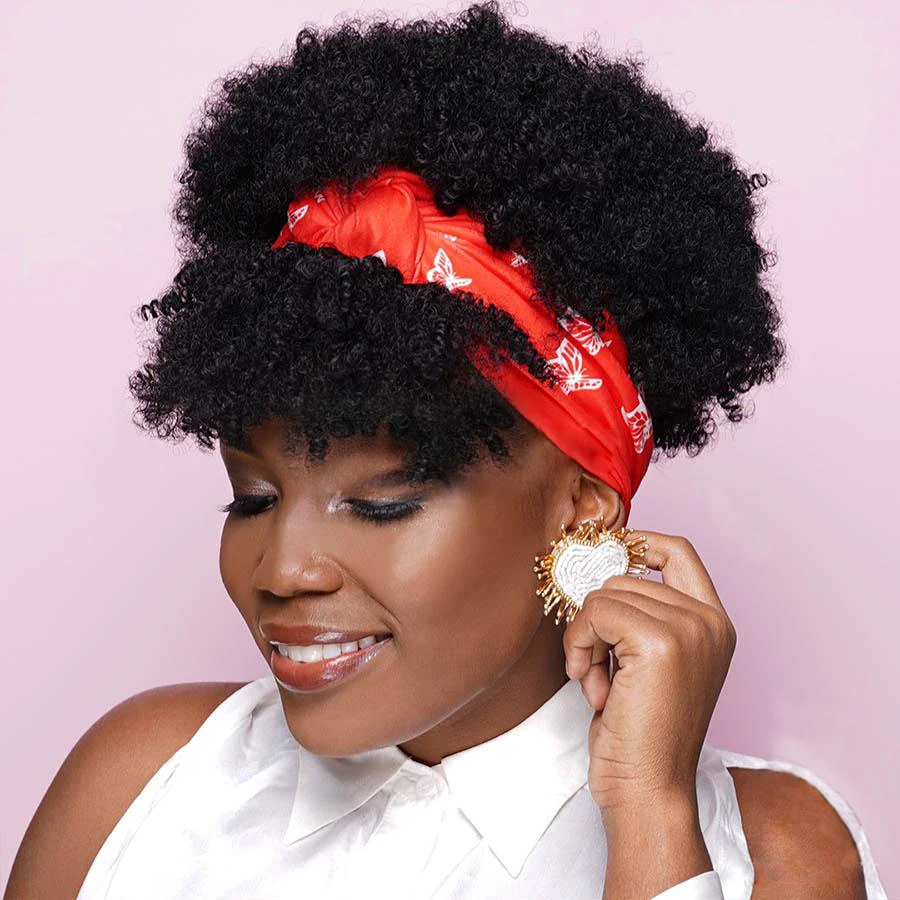 Aishili wholesale short kinky afro curly headband wigs synthetic fiber for black women, Natural black
Aishili wholesale short kinky afro curly headband wigs synthetic fiber for black women, Natural black