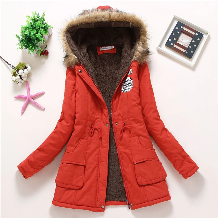 Cotton Coats Women Casual Hooded Jacket Coat Fashion Simple Street Slim Winter Warm Thicken Tops Female coat clothes, 4 colors
Cotton Coats Women Casual Hooded Jacket Coat Fashion Simple Street Slim Winter Warm Thicken Tops Female coat clothes, 4 colors
