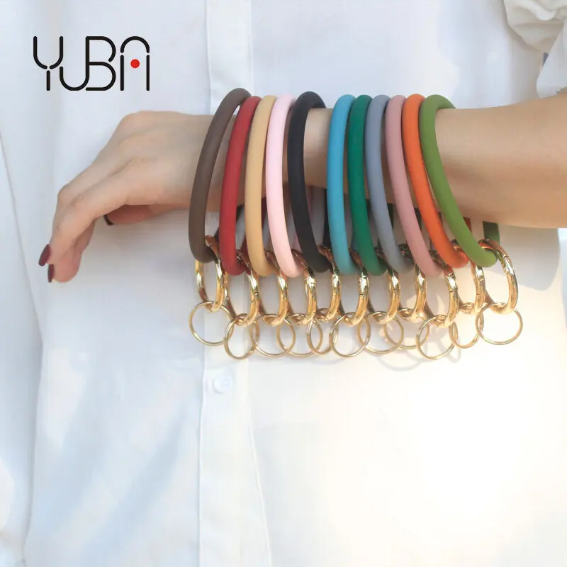 Round Shape Silicone Bracelet Soft Comfortable Keychain Key Two Circle Anti-lost Bangle Jewelry Diameter
Round Shape Silicone Bracelet Soft Comfortable Keychain Key Two Circle Anti-lost Bangle Jewelry Diameter