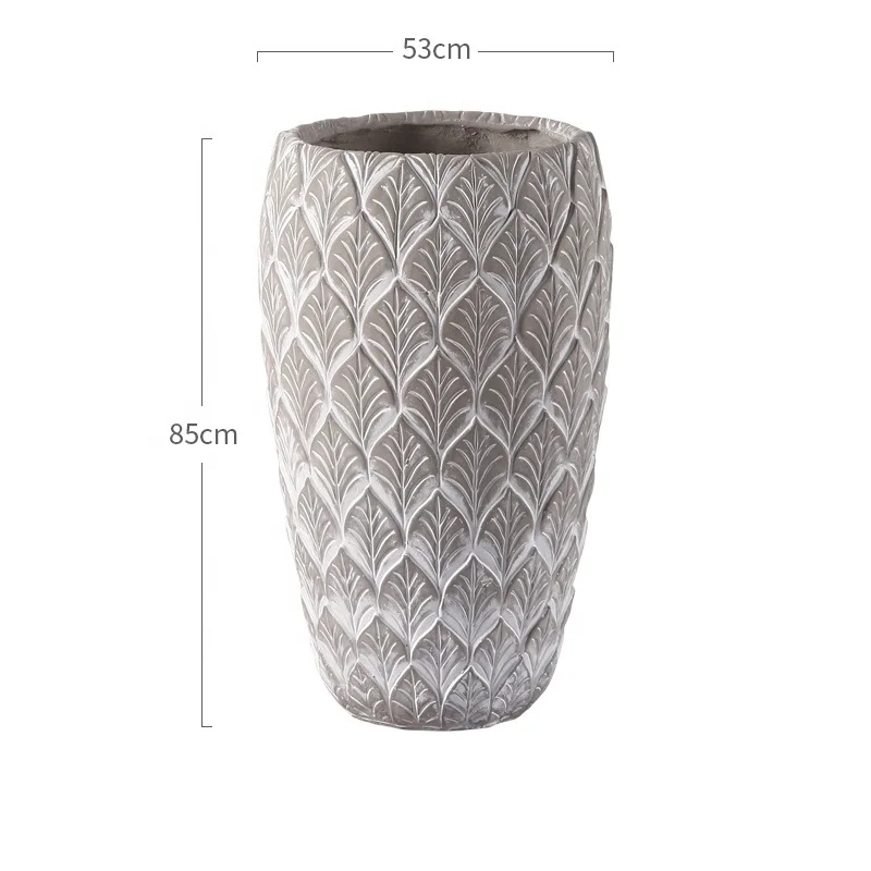 Outdoor Home Decor Rustic Large Fiber Glass Planter Flower Garden Resin Big Plant Pot
Outdoor Home Decor Rustic Large Fiber Glass Planter Flower Garden Resin Big Plant Pot