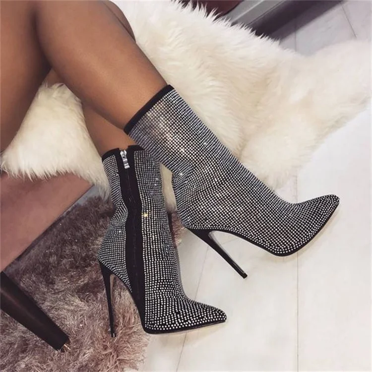 Drop Shipping 2021 Glitter Ankle Autumn And Winter Women'S Boots Pointed Toe Rhinestone High Heel Boots Women'S Shoes
Drop Shipping 2021 Glitter Ankle Autumn And Winter Women'S Boots Pointed Toe Rhinestone High Heel Boots Women'S Shoes