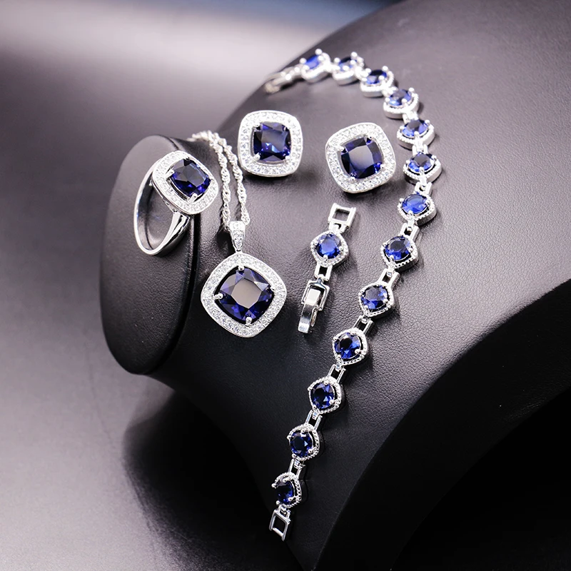 blue luxury colorful oval cut crystal diamond bridal wedding engagement ring three pieces jewelry set
blue luxury colorful oval cut crystal diamond bridal wedding engagement ring three pieces jewelry set