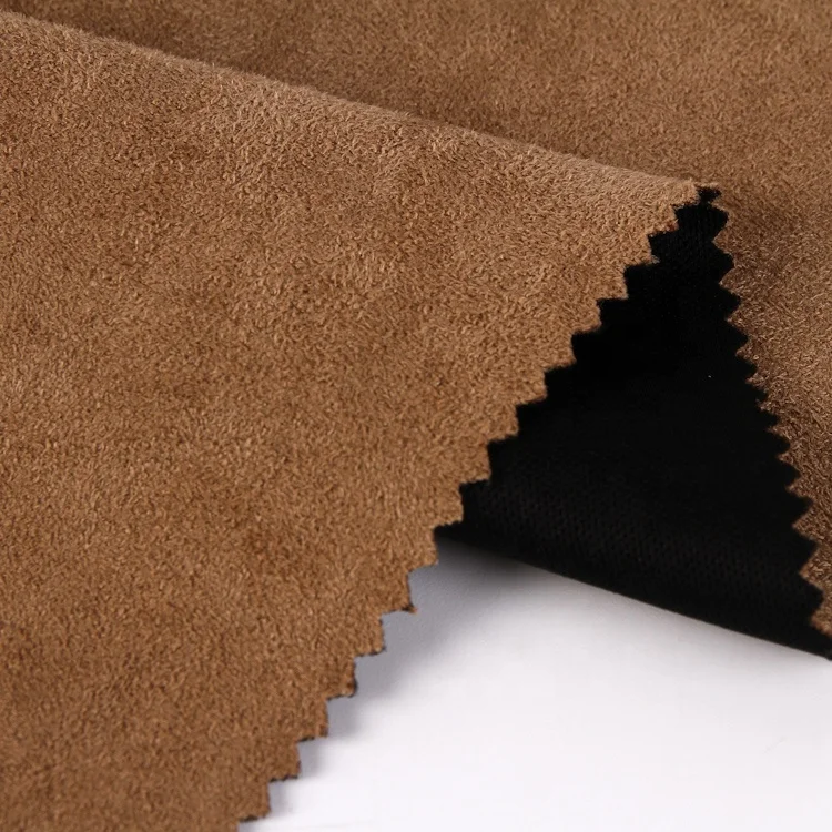 Compuesto de doble cara negro durable elástica marrón/tejido