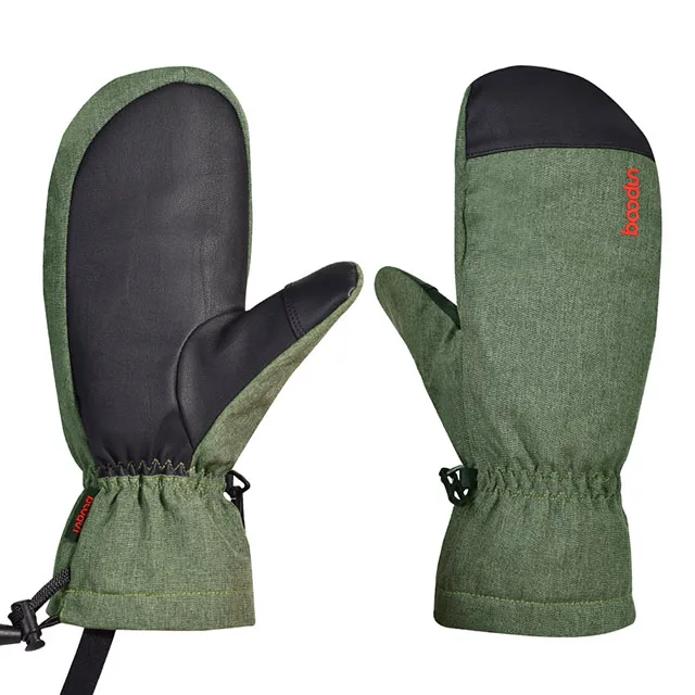 Boodun Waterproof Snowboard Gloves Winter Outdoor Ski gloves, Black, grey, army green
Boodun Waterproof Snowboard Gloves Winter Outdoor Ski gloves, Black, grey, army green