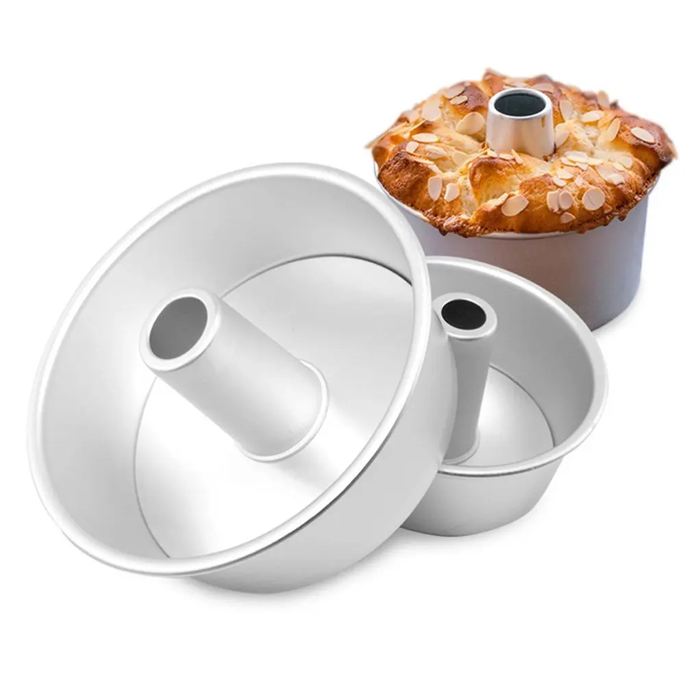 Aluminum Alloy Round Hollow Chiffon Cake Mold Angel Food Cake Pan Baking Mould with Removable Bottom
Aluminum Alloy Round Hollow Chiffon Cake Mold Angel Food Cake Pan Baking Mould with Removable Bottom