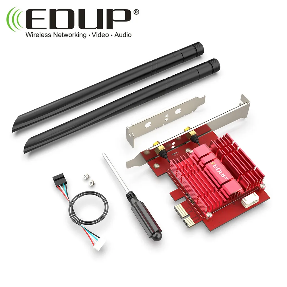 EDUP AX200NGW 802.11ax 3000Mbps wifi 6 PCI-E Express Network Card AX200 WiFi Adapter
EDUP AX200NGW 802.11ax 3000Mbps wifi 6 PCI-E Express Network Card AX200 WiFi Adapter