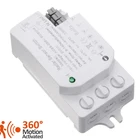 200W Hidden Time Delay Adjustable Automatic Microwave Motion Sensor Light Switch for LED Lamp