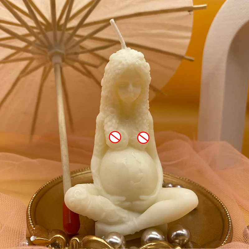 B-1043 Medium Size Gaia Mother Earth Candle Mold Goddness with Long Hair Sexy Woman Lady Pregnant Female Mould
B-1043 Medium Size Gaia Mother Earth Candle Mold Goddness with Long Hair Sexy Woman Lady Pregnant Female Mould