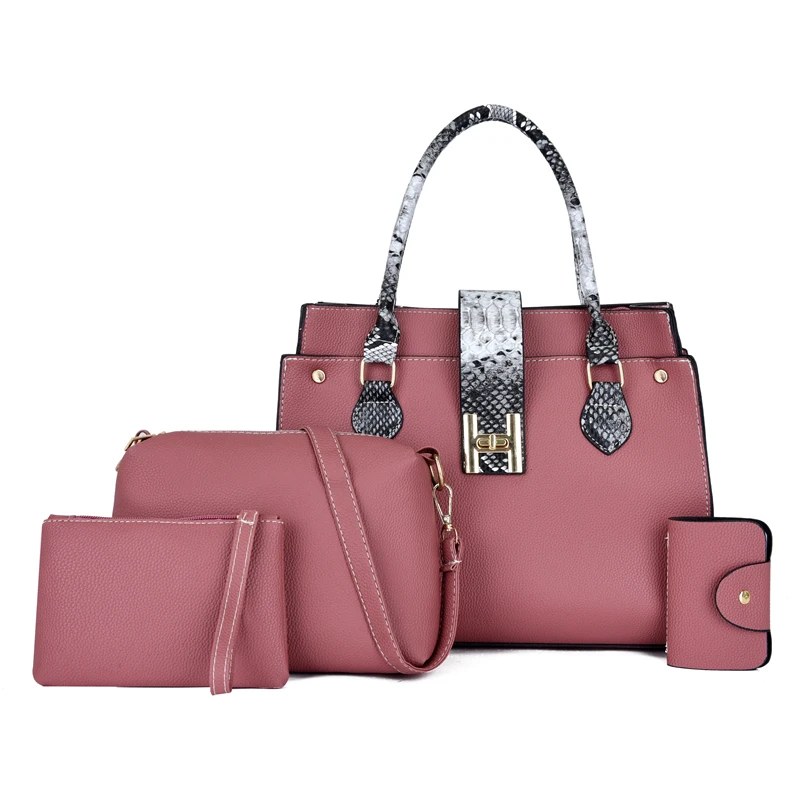 Hot selling women set hand bag for ladies PU leather high quality handbag 4 in 1 set
Hot selling women set hand bag for ladies PU leather high quality handbag 4 in 1 set