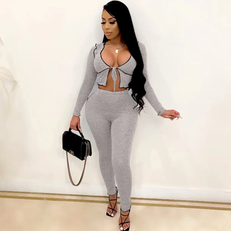 Yingchao Trendy 2020 Autumn New Arrivals Sexy Casual Pullover Cardigan Crop Top Pants Track Sweat Set for Women Fall Sets
Yingchao Trendy 2020 Autumn New Arrivals Sexy Casual Pullover Cardigan Crop Top Pants Track Sweat Set for Women Fall Sets