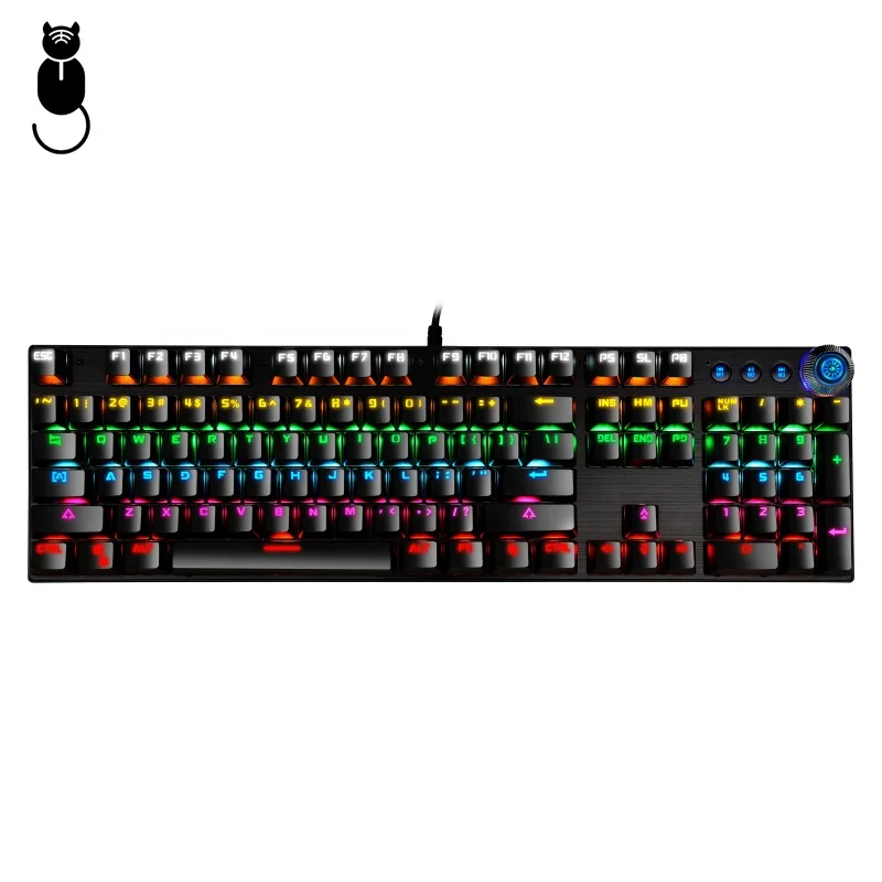 Vintage punk keyboard RGB glow multimedia knob laptop desktop metal panel game mechanical keyboard, Supports a variety of colors.
Vintage punk keyboard RGB glow multimedia knob laptop desktop metal panel game mechanical keyboard, Supports a variety of colors.