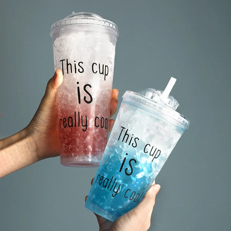 Outdoor summer double-layer plastic cold preservation straw cup, Gray,blue,pink,white
Outdoor summer double-layer plastic cold preservation straw cup, Gray,blue,pink,white