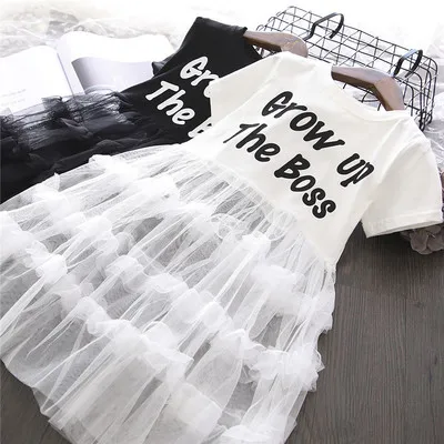 F40969A ready to ship kids girl print short sleeved white black patchwork cotton tulle sweet girls' dresses baby girl dress, As picture
F40969A ready to ship kids girl print short sleeved white black patchwork cotton tulle sweet girls' dresses baby girl dress, As picture