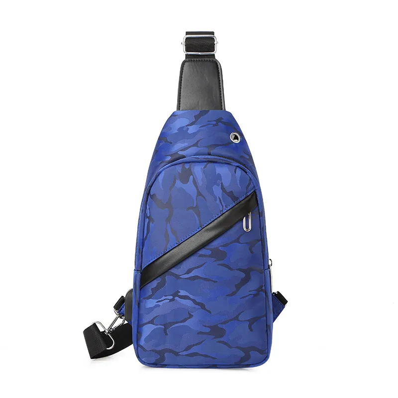2021 Fashion Camouflage Cross body Sling Bag for Men Waterproof Single Messenger crossbody USB Charge shoulder Chest Bag, Blue black gray
2021 Fashion Camouflage Cross body Sling Bag for Men Waterproof Single Messenger crossbody USB Charge shoulder Chest Bag, Blue black gray