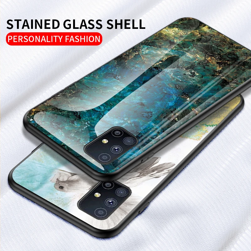 Marble Style Tempered Glass Cover for Galaxy M51 A42 A52 Flexible TPU Mobile Phone Case Shockproof Cases for Samsung Galaxy M51, 6 colors
Marble Style Tempered Glass Cover for Galaxy M51 A42 A52 Flexible TPU Mobile Phone Case Shockproof Cases for Samsung Galaxy M51, 6 colors