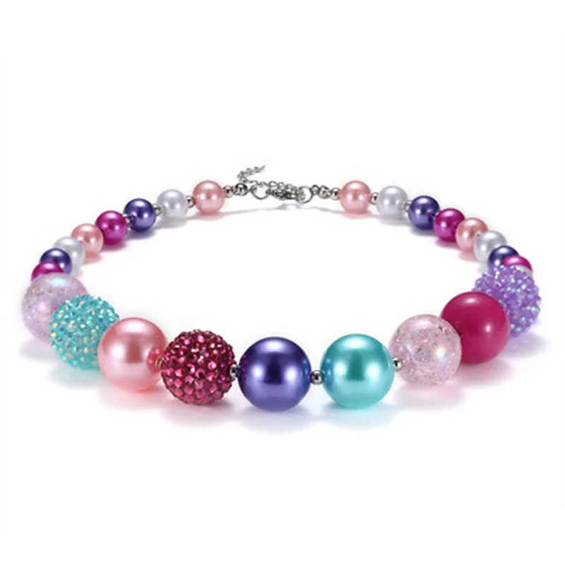 2021 new arrival Pink-purple Beads Necklace Chunky Rainbow Bead Necklace DIY necklace jewelry, Picture
2021 new arrival Pink-purple Beads Necklace Chunky Rainbow Bead Necklace DIY necklace jewelry, Picture