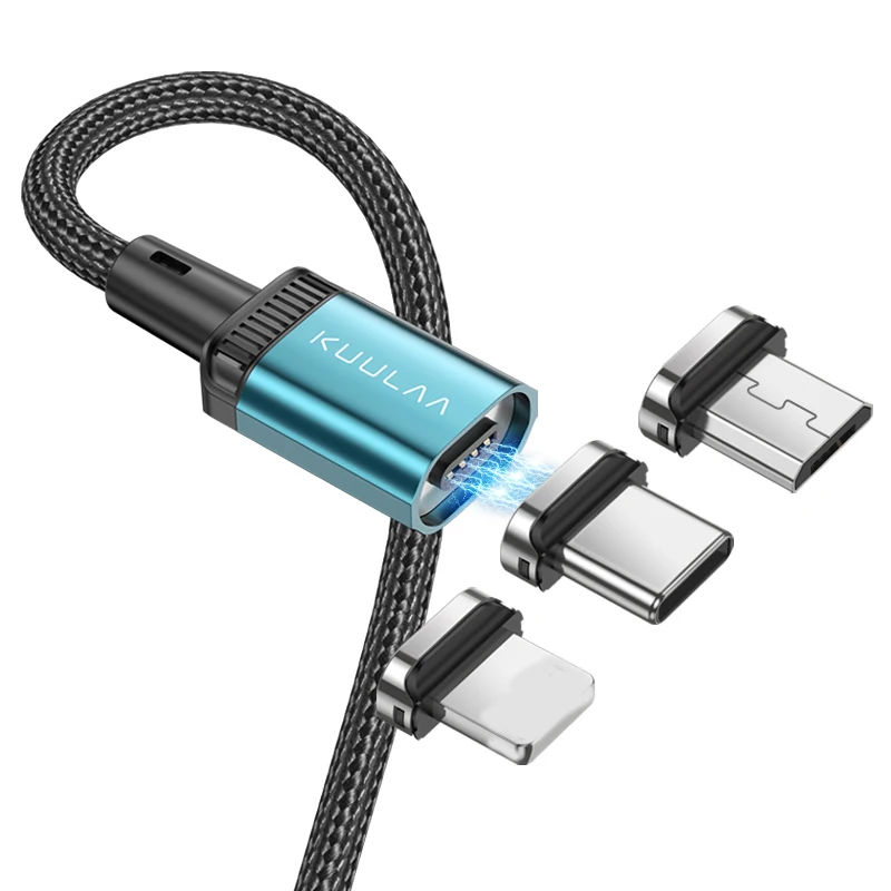 kuulaa 3 in 1 led fast charging usb cable metal magnetic portable charger cable with magnet phone charger usb plugs, Black red blue
kuulaa 3 in 1 led fast charging usb cable metal magnetic portable charger cable with magnet phone charger usb plugs, Black red blue