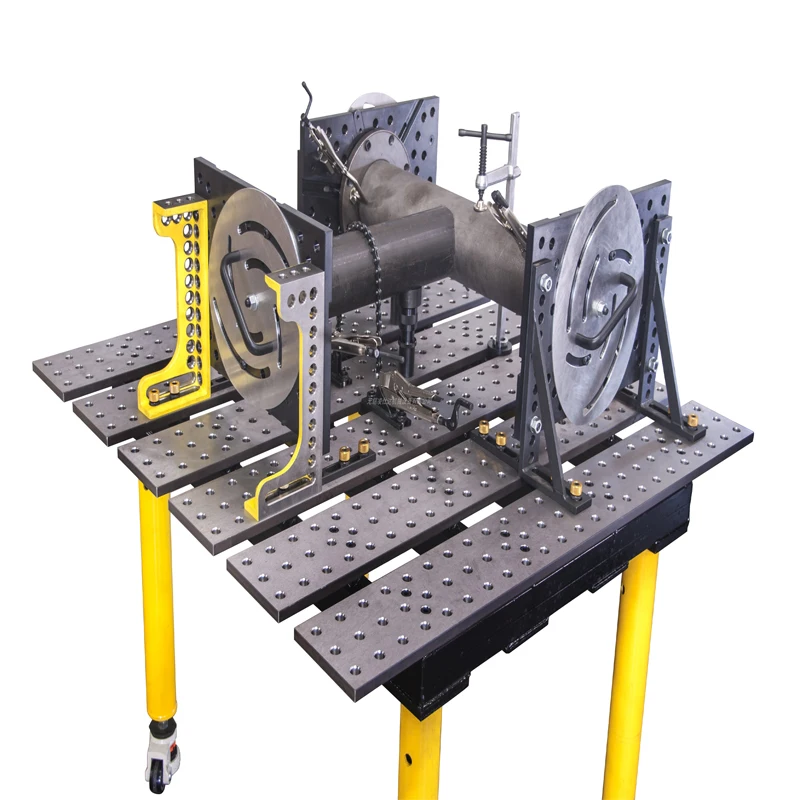 Low price high quality steel Cast iron D28 D16 3d welding table system with jigs&fixture
Low price high quality steel Cast iron D28 D16 3d welding table system with jigs&fixture