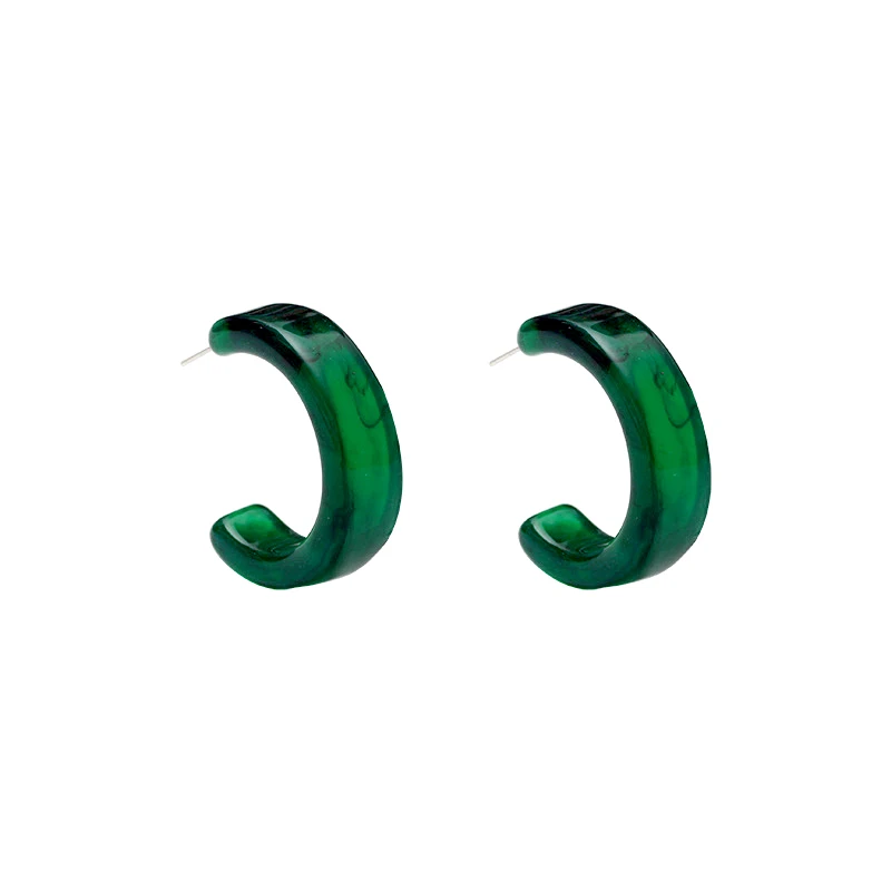 Hyacinth Hot Sale Personalized Emerald Acrylic Resin Small Hoop 925 Sliver Needle Earrings
Hyacinth Hot Sale Personalized Emerald Acrylic Resin Small Hoop 925 Sliver Needle Earrings