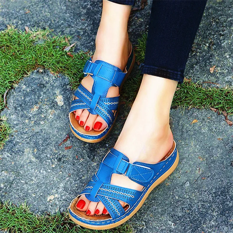 2020 Women Sandals Summer Wedge Sandals Premium Orthopedic Open Toe Sandals Vintage Anti-slip Leather Casual Female Platform
2020 Women Sandals Summer Wedge Sandals Premium Orthopedic Open Toe Sandals Vintage Anti-slip Leather Casual Female Platform