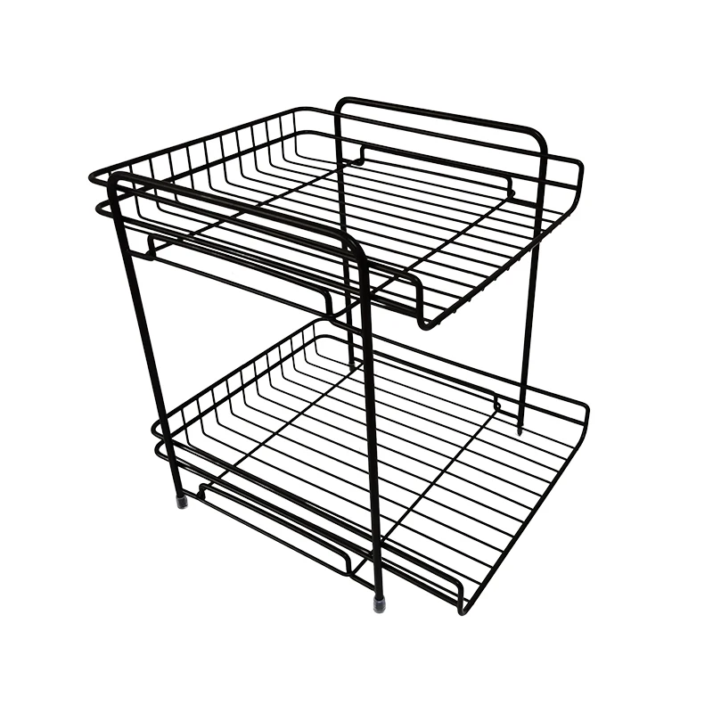2 Tier Desktop Furniture Storage Racks Kitchen Storage Holders & Racks Iron Storage basket, Black/white
2 Tier Desktop Furniture Storage Racks Kitchen Storage Holders & Racks Iron Storage basket, Black/white
