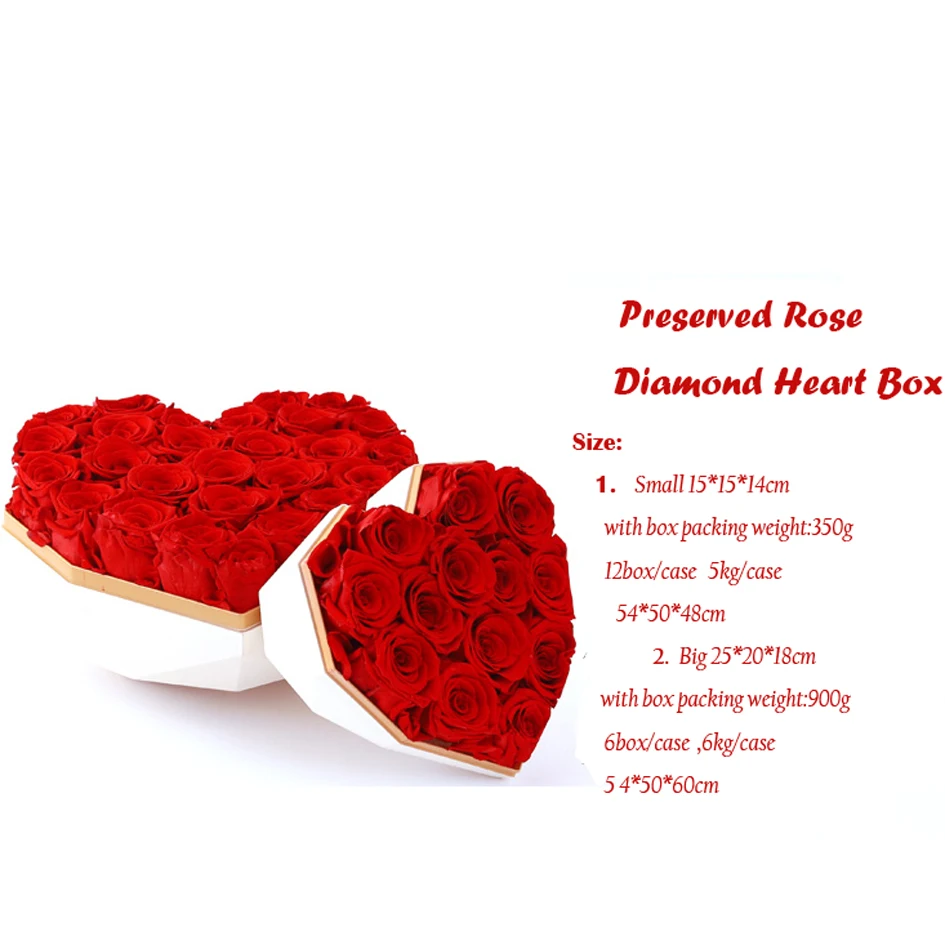 gift eternal rose preserved flowers in gift box valentines day
