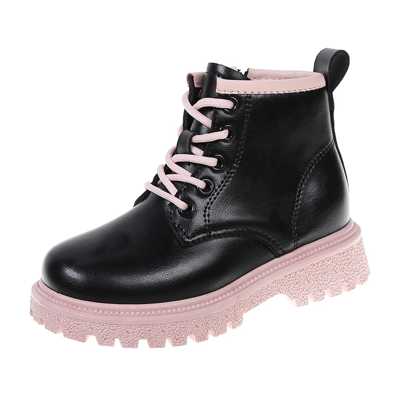 Winter Autumn New Style Ankle & Bootie Lace up Children Martin boots Leather Boots for Kids, Pink / purple
Winter Autumn New Style Ankle & Bootie Lace up Children Martin boots Leather Boots for Kids, Pink / purple