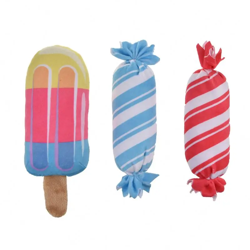 BJQ174 custom stuffed candy sweets popsicle dog plush toy dog chew toy, Multi-colored
BJQ174 custom stuffed candy sweets popsicle dog plush toy dog chew toy, Multi-colored