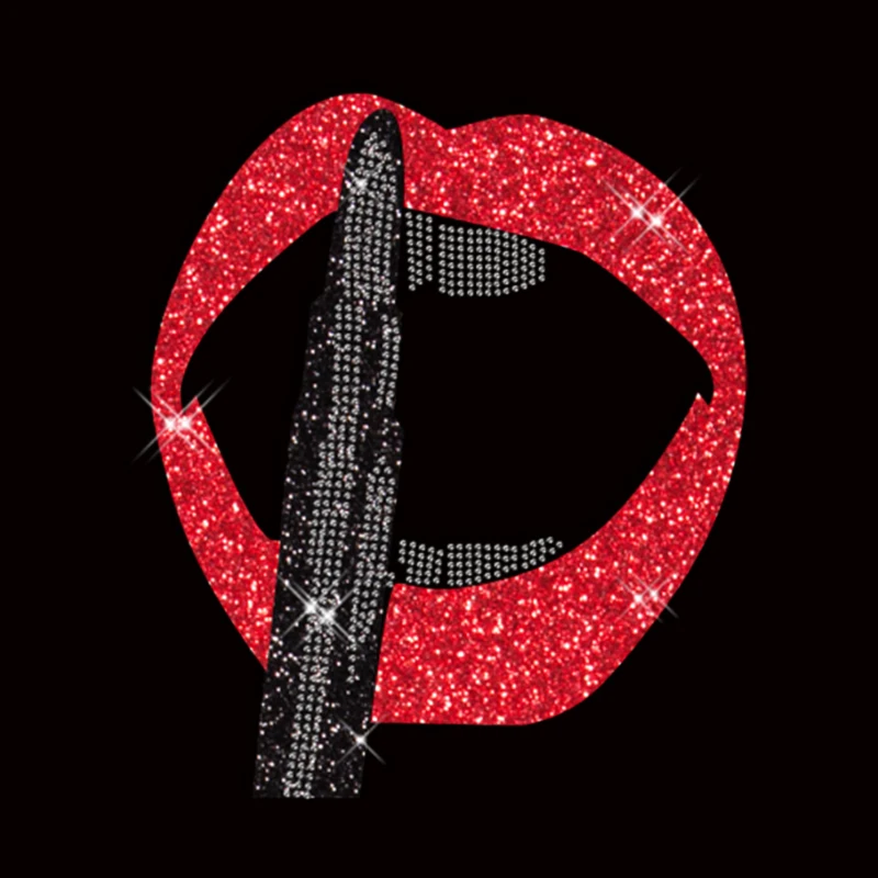 Custom Shinning Red Lips and Lipstick Rhinestone Iron on Transfer Design for Shirts, Crystal,red,black
Custom Shinning Red Lips and Lipstick Rhinestone Iron on Transfer Design for Shirts, Crystal,red,black