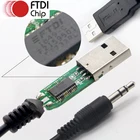 High Compatible WIN7 8 10 FTDI FT232RL 5V 3.3V Uart TTL USB Male to 3.5mm 2.5mm Audio Jack Serial Converter Cable