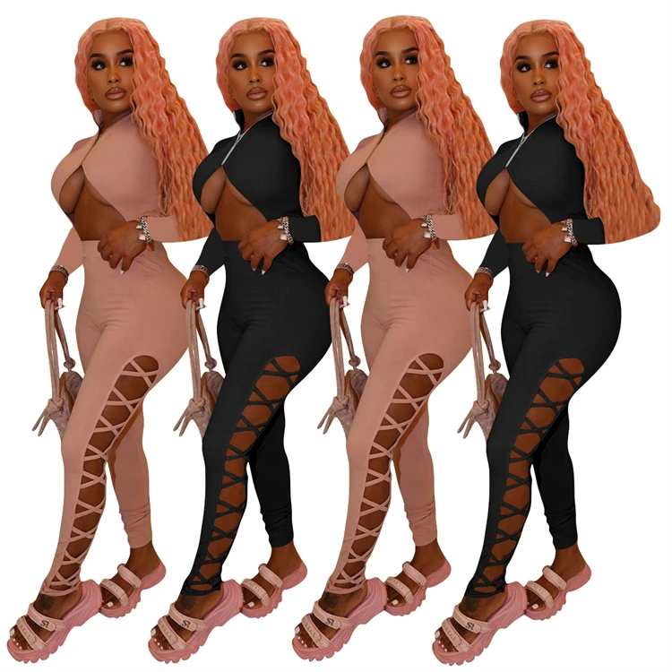 New Arrival 2021 Autumn Solid Color Zipper Hollow Out Sexy Bodysuit Long Sleeve Women Jumpsuits And Rompers
New Arrival 2021 Autumn Solid Color Zipper Hollow Out Sexy Bodysuit Long Sleeve Women Jumpsuits And Rompers
