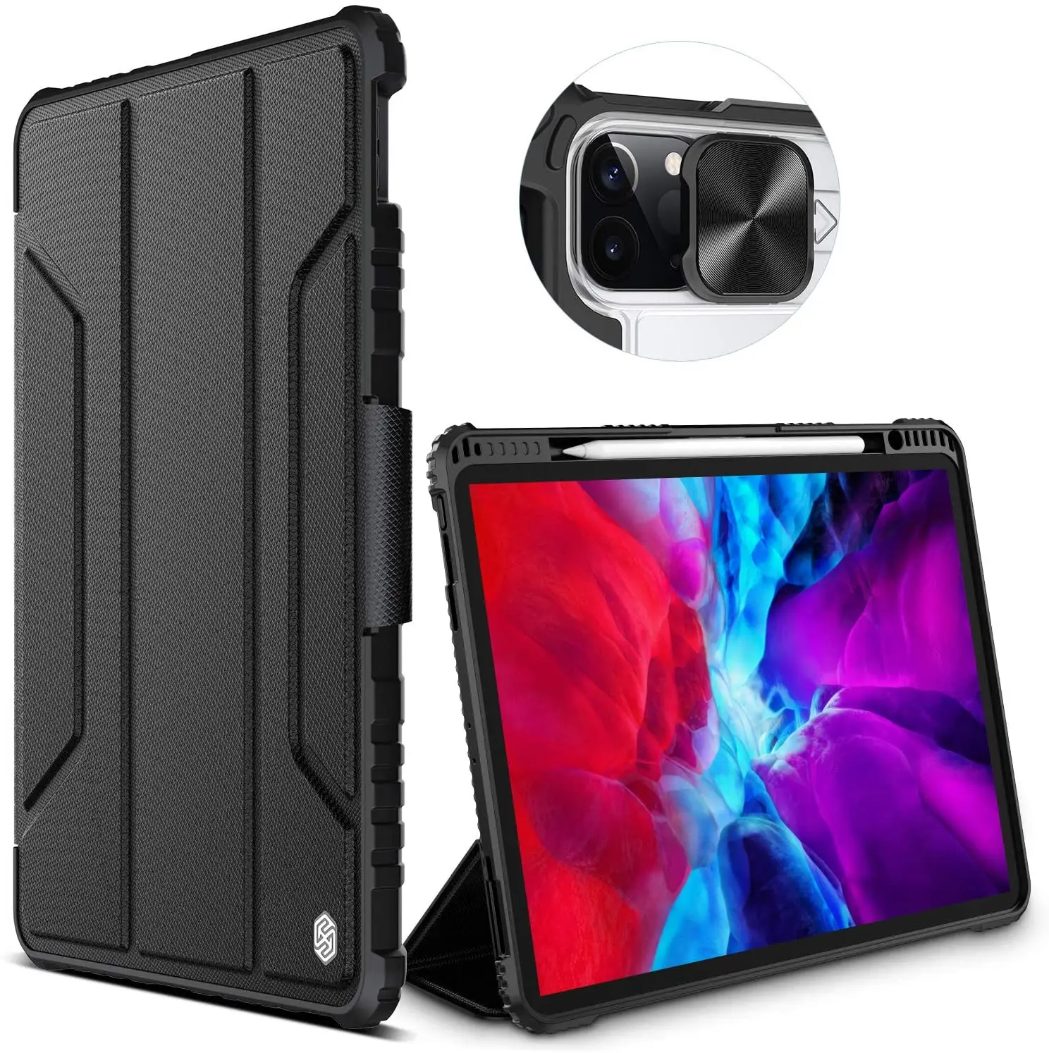 Nillkin leather case for ipad 10.2 magnetic design with pencil holder Stand Cover with Auto Sleep shockproof tablet case
Nillkin leather case for ipad 10.2 magnetic design with pencil holder Stand Cover with Auto Sleep shockproof tablet case