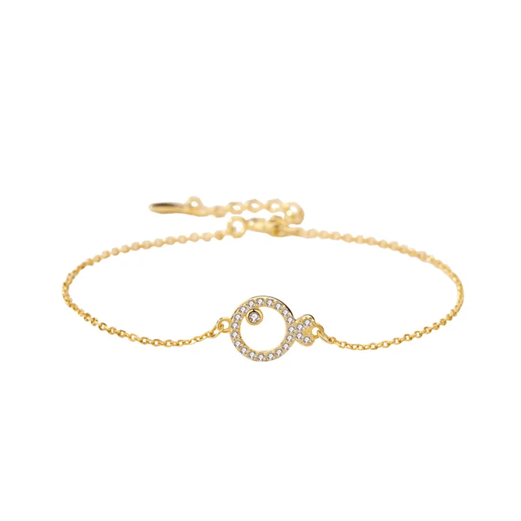 Gold plated women jewelry 925 sterling silver 14K gold plated thin chain gourd CZ zircon stone charm ladies bangle bracelets
Gold plated women jewelry 925 sterling silver 14K gold plated thin chain gourd CZ zircon stone charm ladies bangle bracelets
