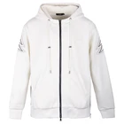 custom wear snowboard white side zip double pocket hoodie adult