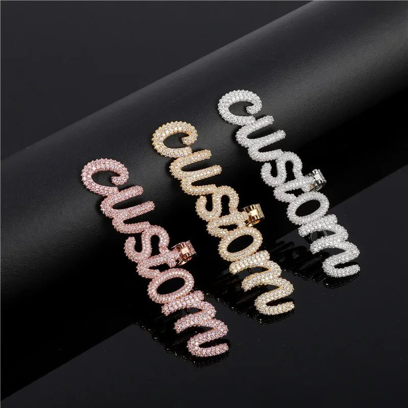 Hip Hop Custom Name Letters Cubic Zirconia Iced Out Chain Pendants Necklaces Men Women necklace custom gold jewelry
Hip Hop Custom Name Letters Cubic Zirconia Iced Out Chain Pendants Necklaces Men Women necklace custom gold jewelry