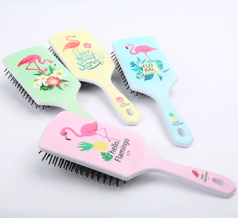 Professional Hair Brush Supplier Floral Flamingo Comb Kids Wet Hair Brush, Multi color
Professional Hair Brush Supplier Floral Flamingo Comb Kids Wet Hair Brush, Multi color