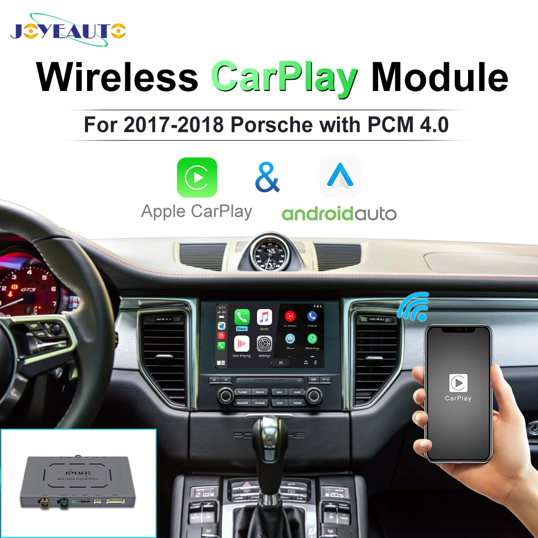 JoyeAuto Wireless Apple Carplay Wireless Android Auto carplay for 2017-2019 Porsche PCM4.0 carplay sloution
JoyeAuto Wireless Apple Carplay Wireless Android Auto carplay for 2017-2019 Porsche PCM4.0 carplay sloution