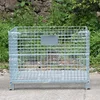 folding wire mesh container for auto parts