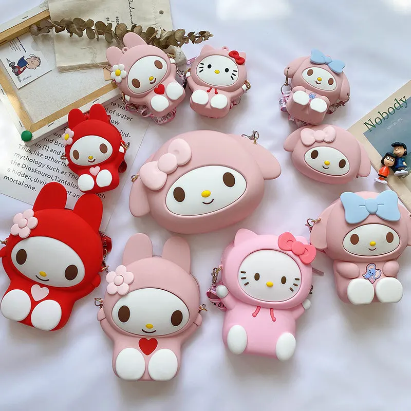 cute kawaii cartoon handbag Messenger bag wallet my melody shoulder cross body bag silicone purse
cute kawaii cartoon handbag Messenger bag wallet my melody shoulder cross body bag silicone purse