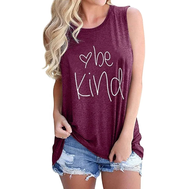 2021 Fashionable Woman Clothes Letter Print O Neck Women Tops Sleeveless Casual T-Shirt Tops Blouses, 8colors
2021 Fashionable Woman Clothes Letter Print O Neck Women Tops Sleeveless Casual T-Shirt Tops Blouses, 8colors