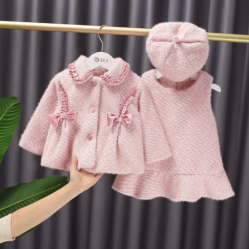 20469 New fashion toddler clothes Girls winter clothing sweet fashion warm woolen coat dress two piece dress set with hat, As picturer show
20469 New fashion toddler clothes Girls winter clothing sweet fashion warm woolen coat dress two piece dress set with hat, As picturer show