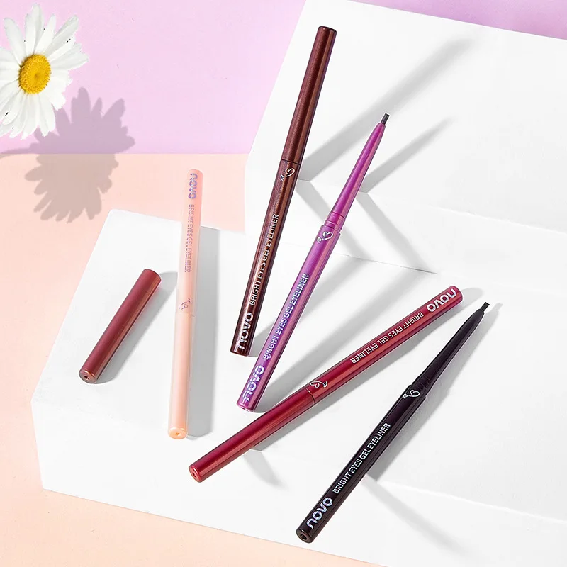NOVO color eyeliners custom matte 2021 new automatic 6 colors Rotating Eyessential pencil for beginners color eyeliners
NOVO color eyeliners custom matte 2021 new automatic 6 colors Rotating Eyessential pencil for beginners color eyeliners