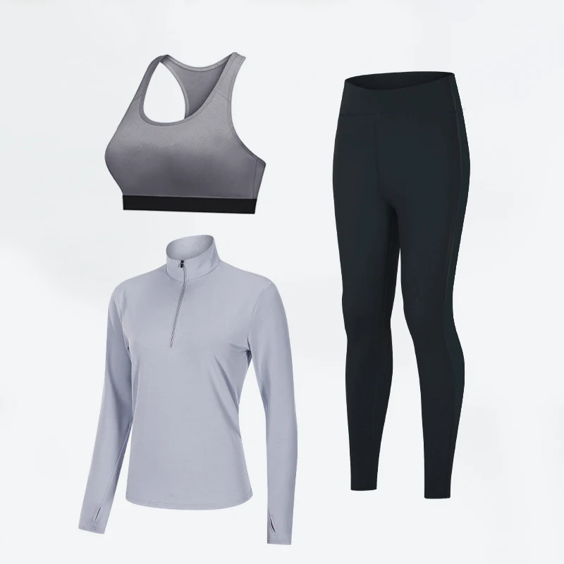 2021 New Fitness Wear Women Custom Gym Workout Clothing Breathable Sport Tops Yoga Bra and Leggings 3 Pieces Set
2021 New Fitness Wear Women Custom Gym Workout Clothing Breathable Sport Tops Yoga Bra and Leggings 3 Pieces Set