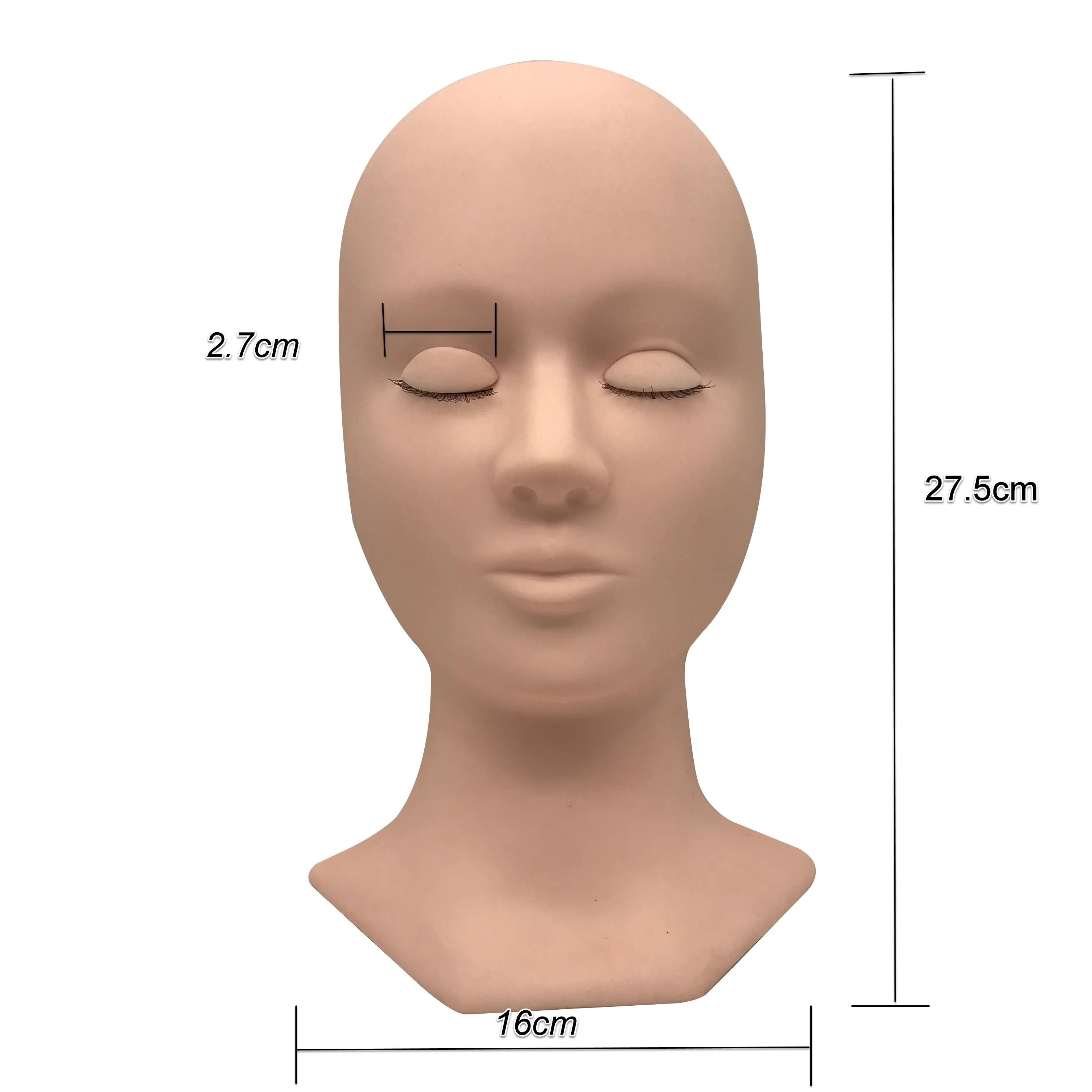 Training customized practice Mannequin head with removable eyelids for eyelash extensions training, White/skin/brown
Training customized practice Mannequin head with removable eyelids for eyelash extensions training, White/skin/brown