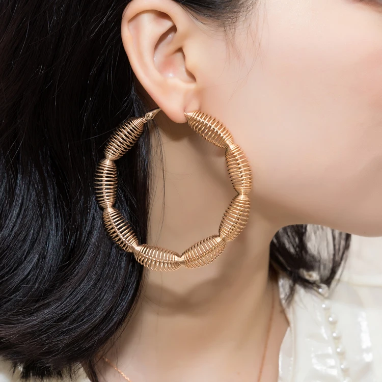 Amoryubo Jewelry Designer Inspired 75mm Stainless Steel Allergy Resistant Gold Plated Earrings
Amoryubo Jewelry Designer Inspired 75mm Stainless Steel Allergy Resistant Gold Plated Earrings