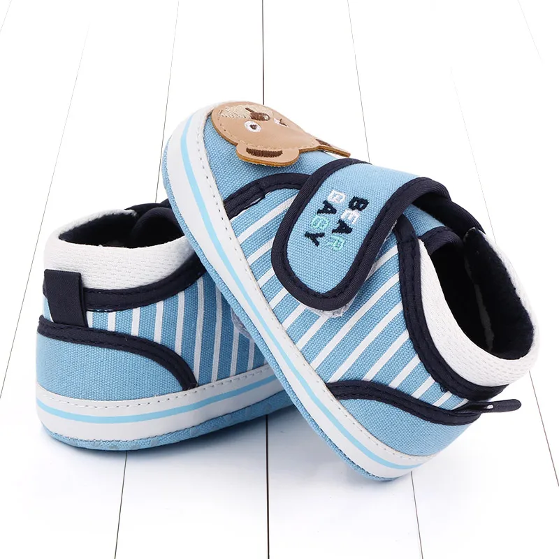 Spring&Autumn Cute Casual Soft Sole Baby Shoes with Bear Print Baby Shoes Unisex manufacture
